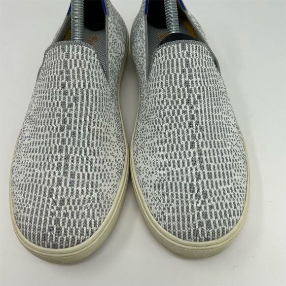Rothy's Women's Casual Slip-On Sneakers Size 8 Opal Python Print Gray and White - Picture 5 of 14